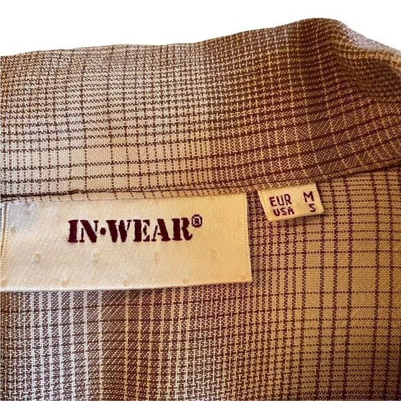Vintage 90s InWear Brown Checked Jacket - Picture 4 of 11